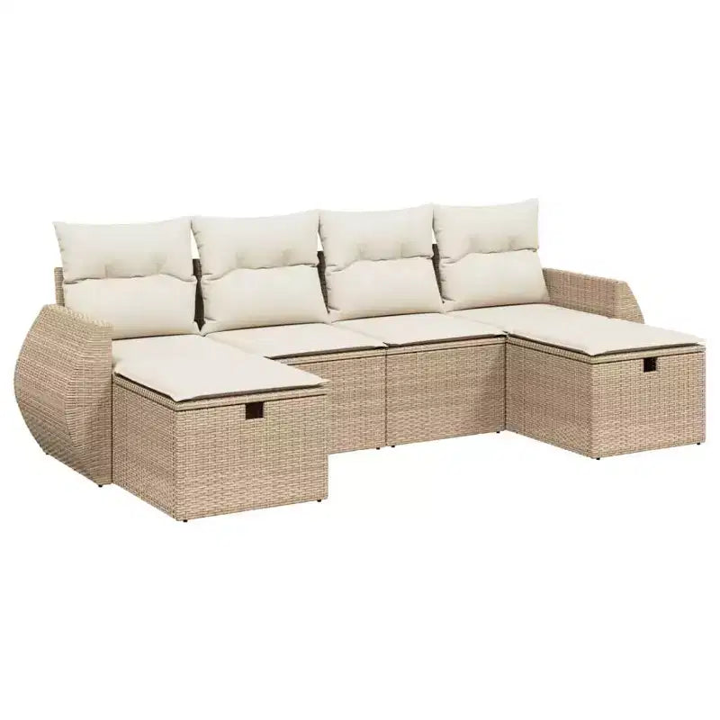 vidaXL Spacious Outdoor Sofa Set with Cushions