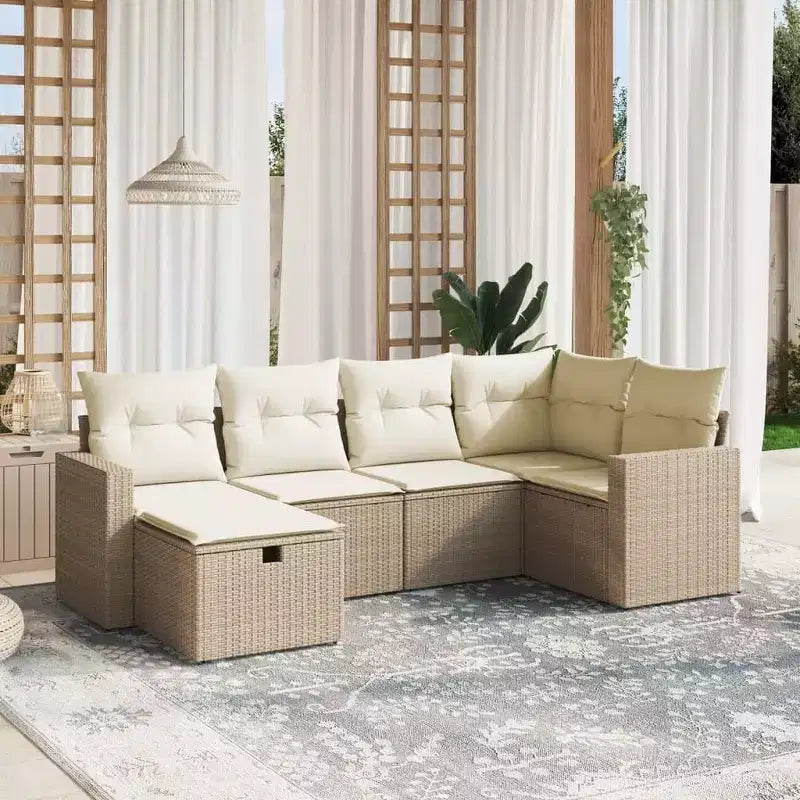 vidaXL Ensemble de canapés de patio modernes avec coussins en différentes couleurs