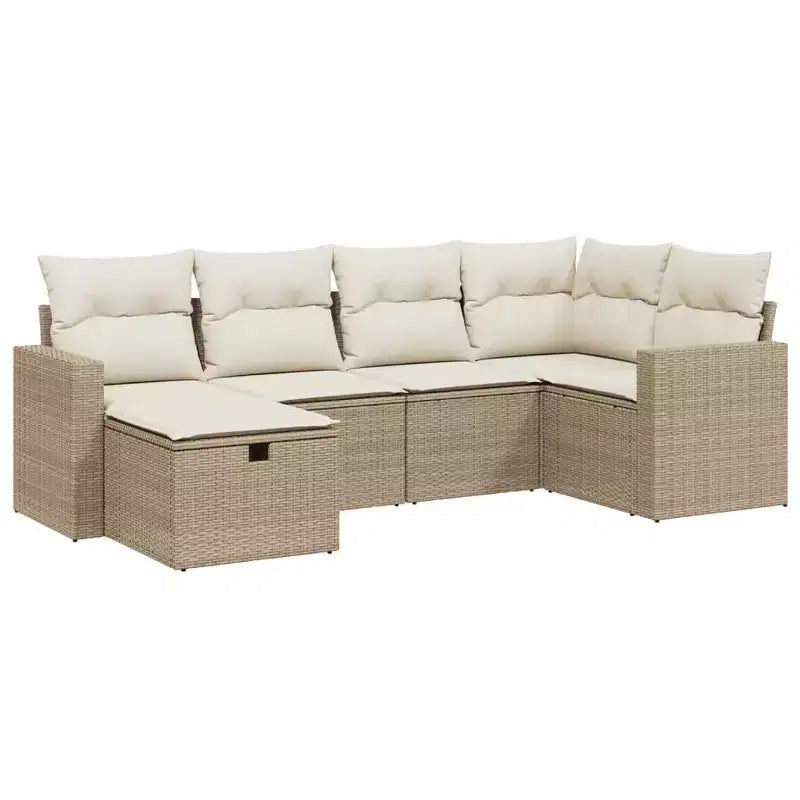 vidaXL Modern Patio Sofa Set with Cushions in Various Colors