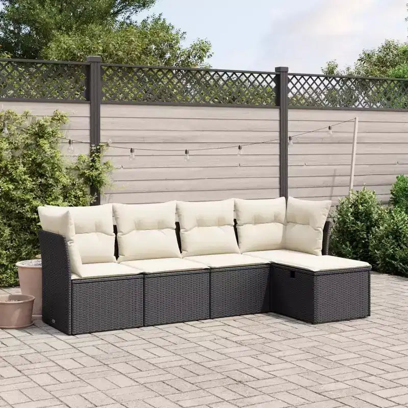 vidaXL Ensemble de canapés de jardin modulable avec coussins