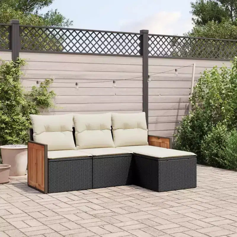 vidaXL Salon de jardin moderne avec coussins de diverses couleurs