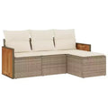 vidaXL Modern Garden Sofa Set with Cushions in Various Colors