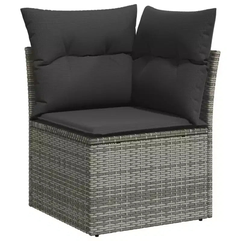 vidaXL Salon de jardin avec coussins – Résine tressée mixte
