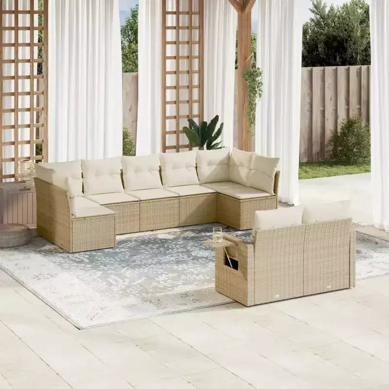 vidaXL Salon de jardin modulable avec coussins -ou Options