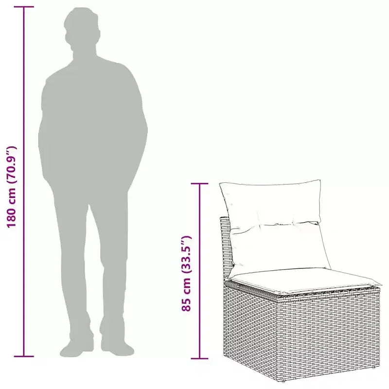 vidaXL Salon de jardin modulable avec coussins -ou Options