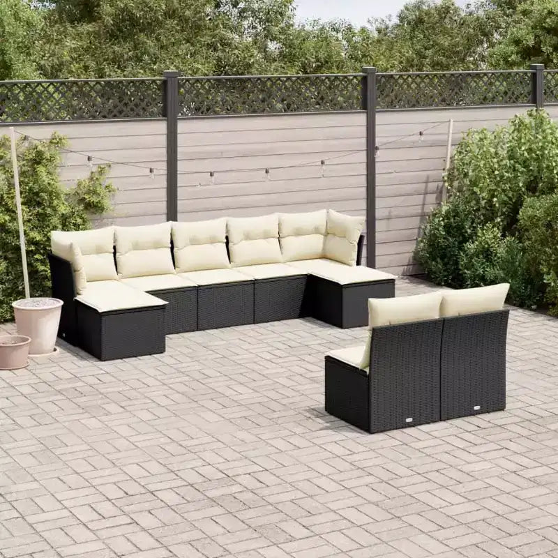 vidaXL Salon de jardin avec coussins – Confort extérieur moderne