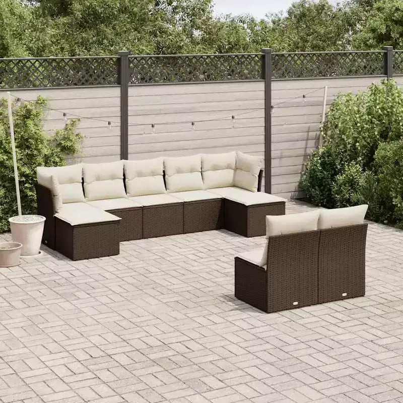 vidaXL Salon de jardin avec coussins – Confort extérieur moderne