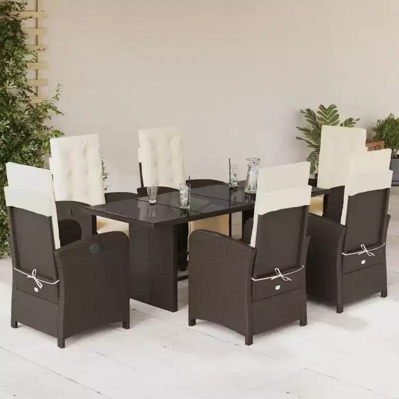 vidaXL Salon de jardin moderne avec coussins