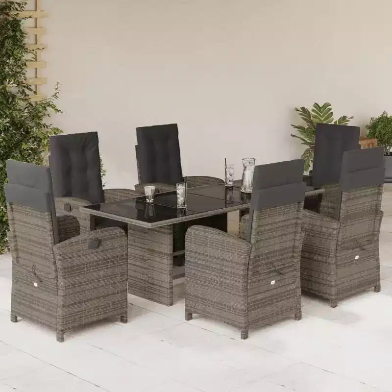vidaXL Salon de jardin moderne avec coussins