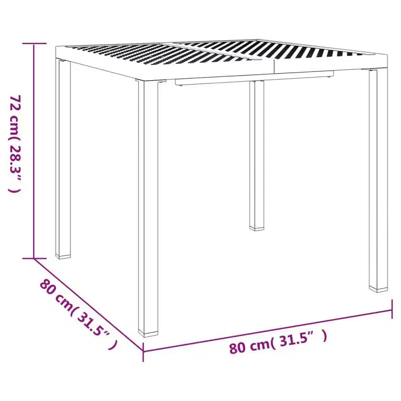 vidaXL Salon de jardin avec cadre en acier, anthracite