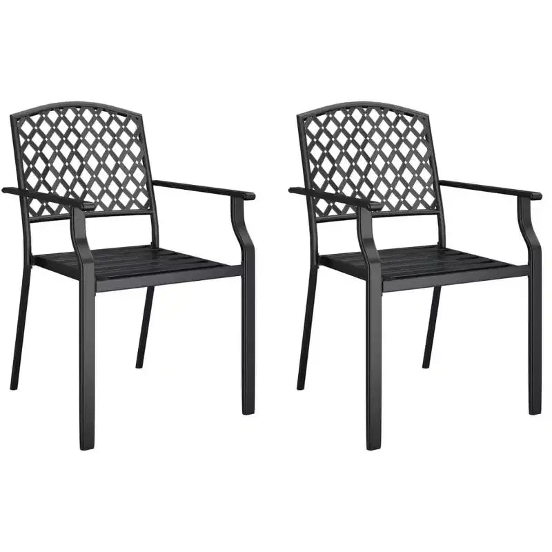 vidaXL Salon de jardin avec cadre en acier, anthracite
