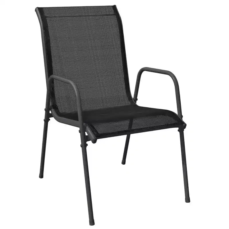 vidaXL Ensemble de salle à manger d'extérieur table et chaises en acier et textilène