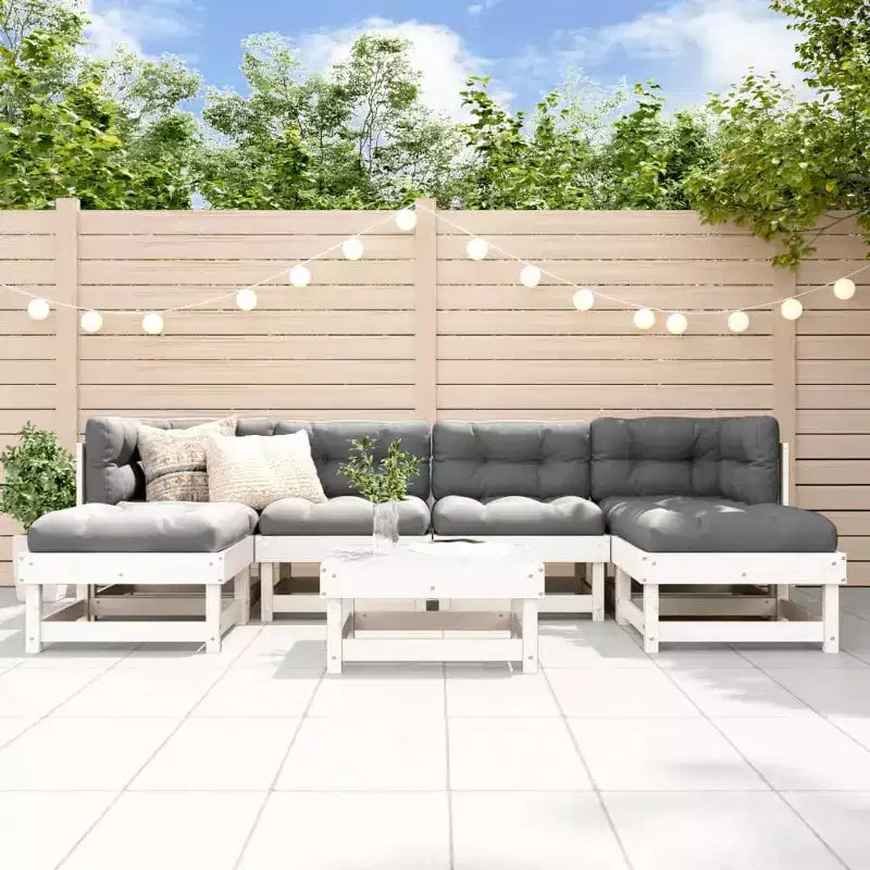 vidaXL Salon de jardin en pin massif naturel