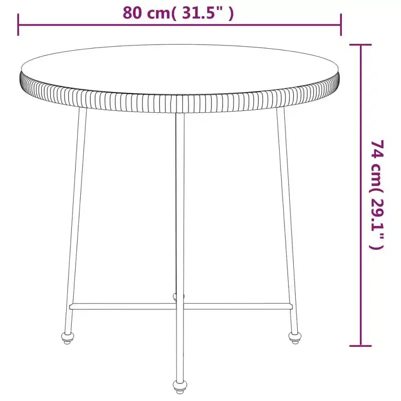 vidaXL Ensemble repas de jardin en résine tressée - Équipement extérieur Chill