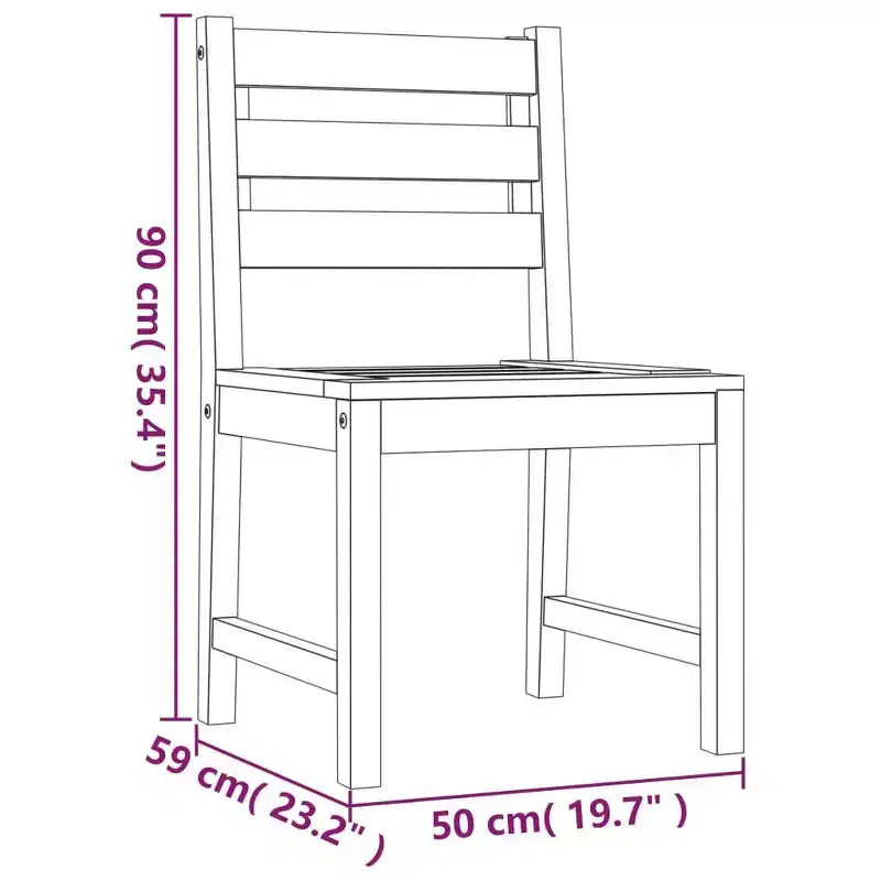 vidaXL Ensemble de salle à manger de jardin Teck Teck massif Taille moyenne