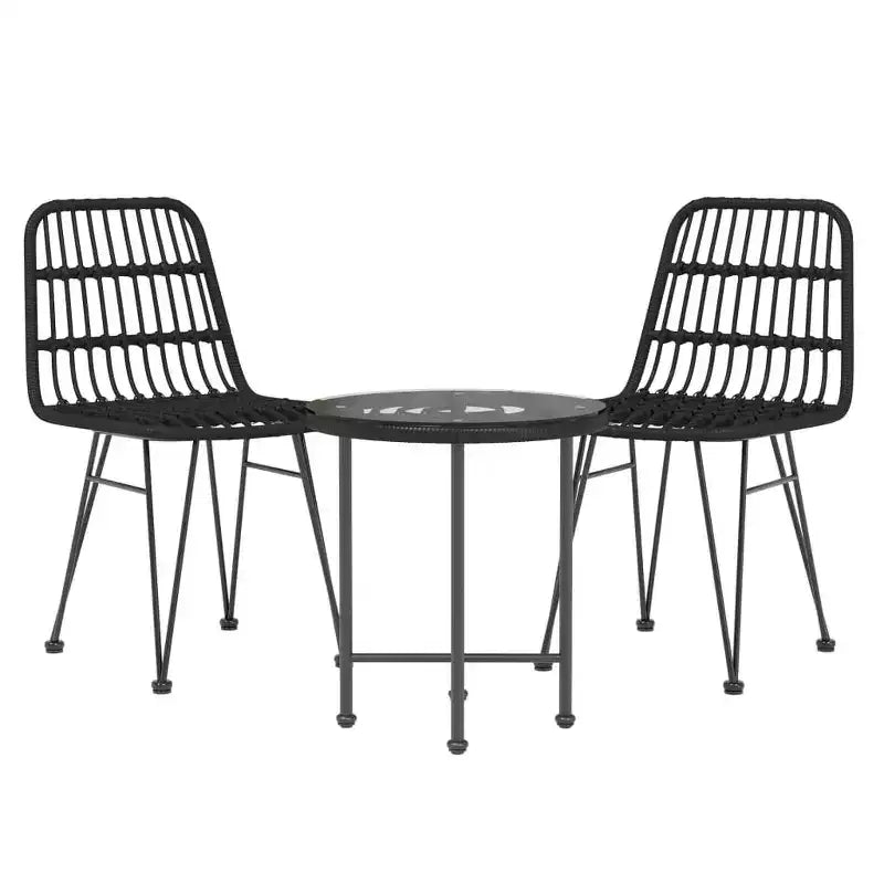 vidaXL Salon de jardin en résine tressée