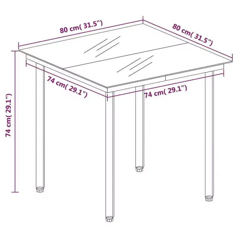 vidaXL Salon de jardin avec table basse en rotin synthétique