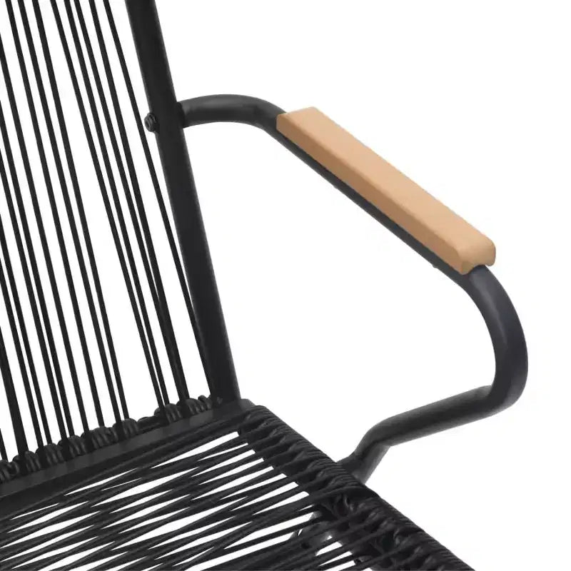 vidaXL Salon de jardin avec table basse en rotin synthétique