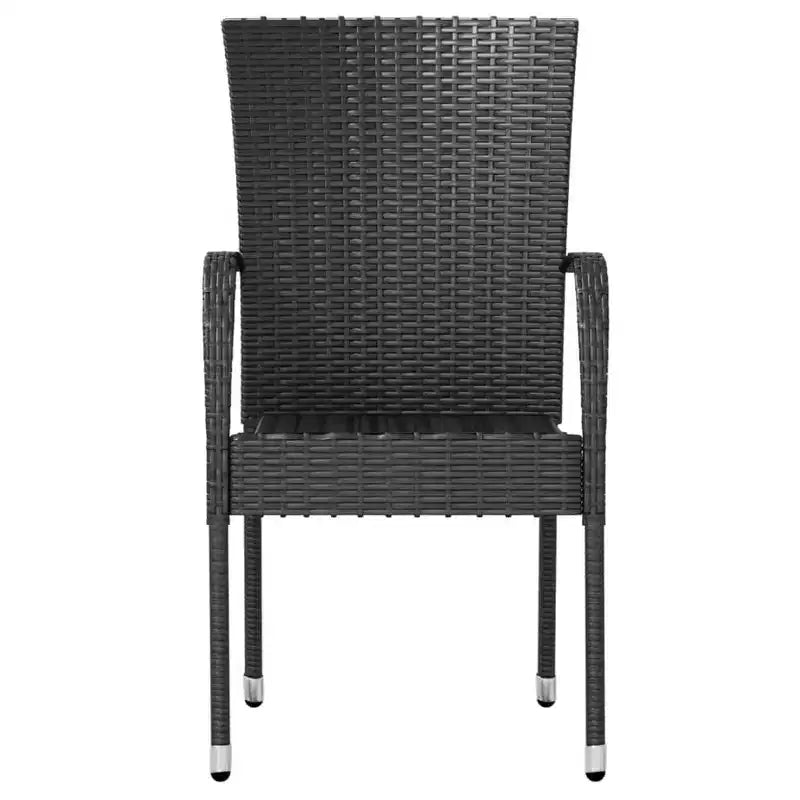 vidaXL Ensemble de salle à manger d'extérieur en résine tressée avec table et chaises