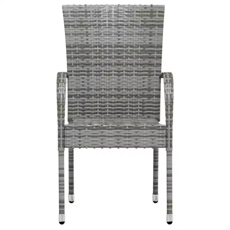 vidaXL Ensemble de salle à manger d'extérieur en résine tressée avec table et chaises