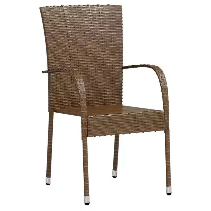 vidaXL Ensemble de salle à manger d'extérieur en résine tressée avec table et chaises