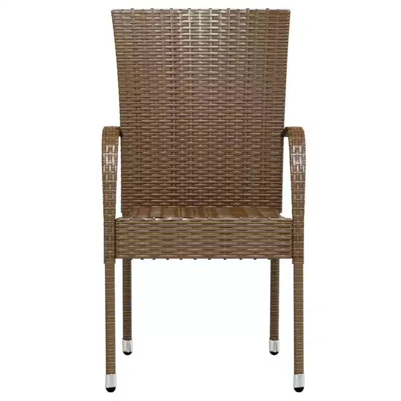 vidaXL Ensemble de salle à manger d'extérieur en résine tressée avec table et chaises
