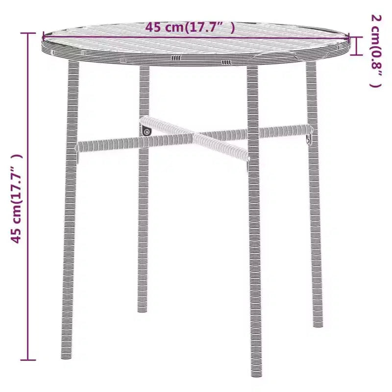 vidaXL Ensemble de salle à manger d'extérieur en résine tressée avec table et chaises