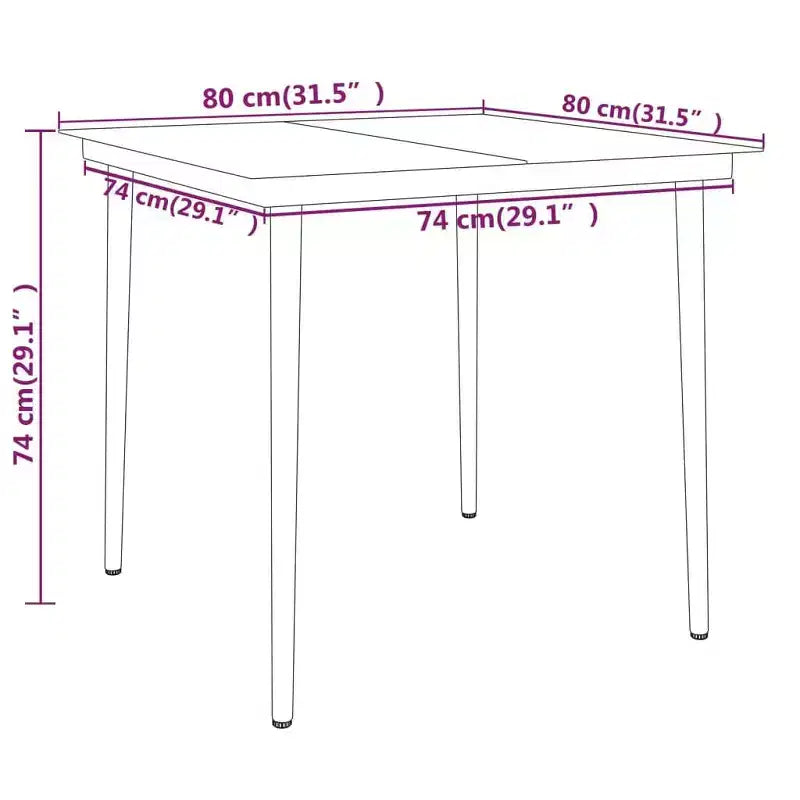vidaXL Ensemble de salle à manger d'extérieur Salon de jardin Table et chaises de jardin