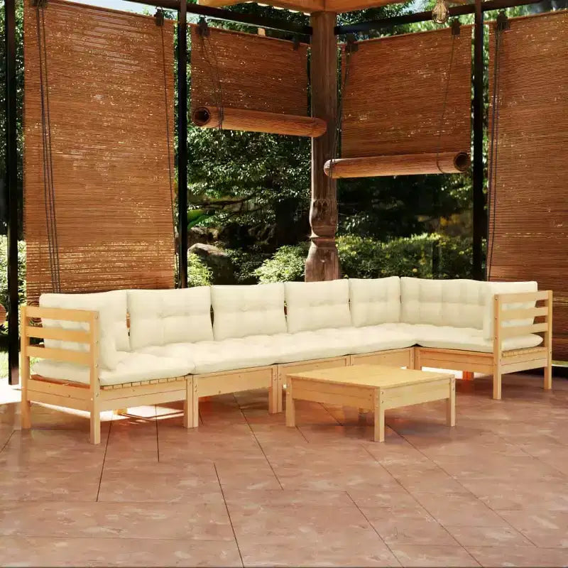 vidaXL Salon de jardin modulable avec coussins de différentes couleurs