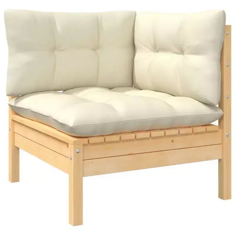 vidaXL Salon de jardin modulable avec coussins de différentes couleurs