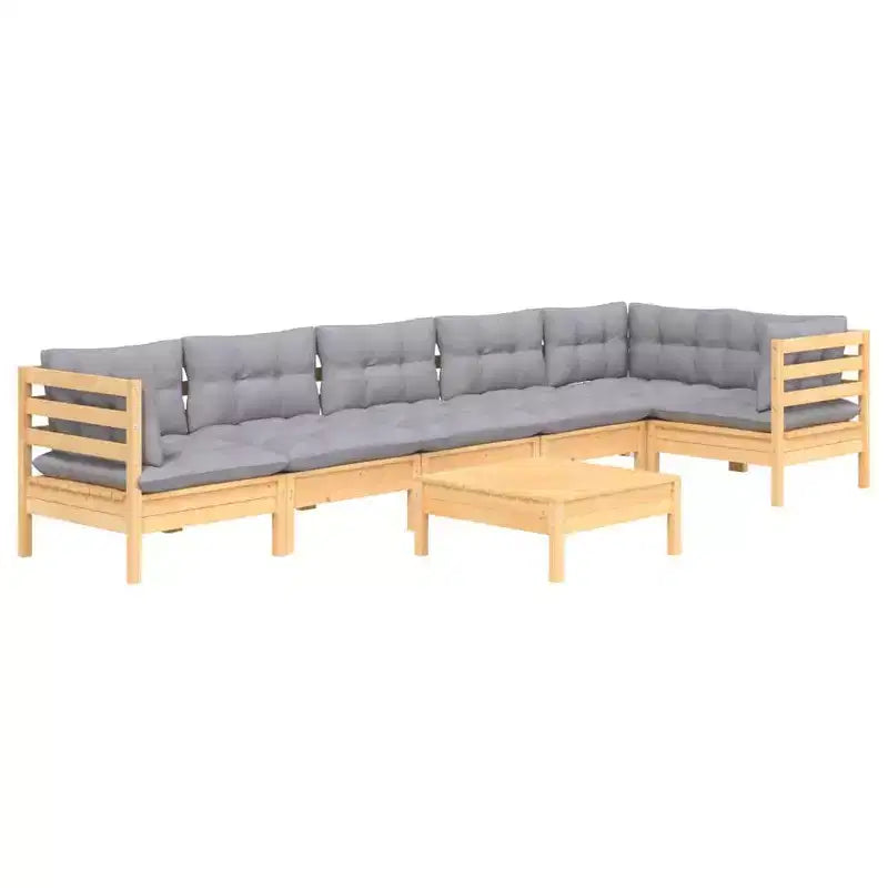 vidaXL Salon de jardin modulable avec coussins de différentes couleurs