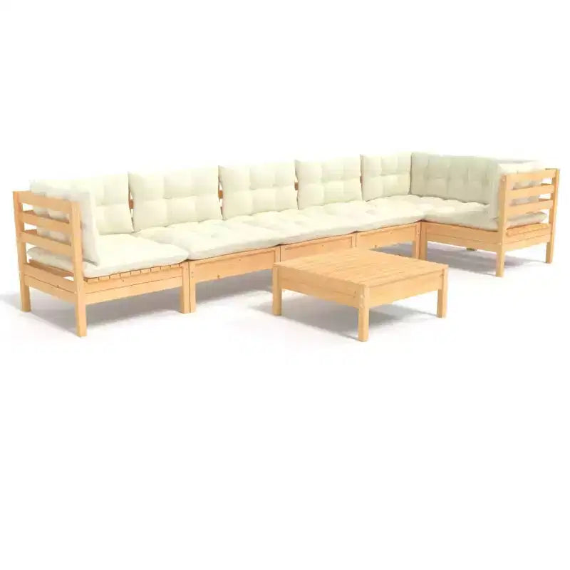 vidaXL Salon de jardin modulable avec coussins de différentes couleurs