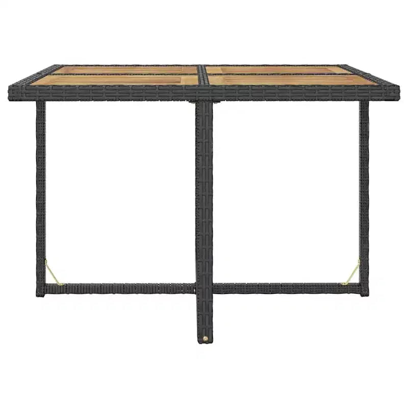 vidaXL Salon de Jardin Ensemble Table et Chaises Extérieur en Résine Tressée et Bois d'Acacia