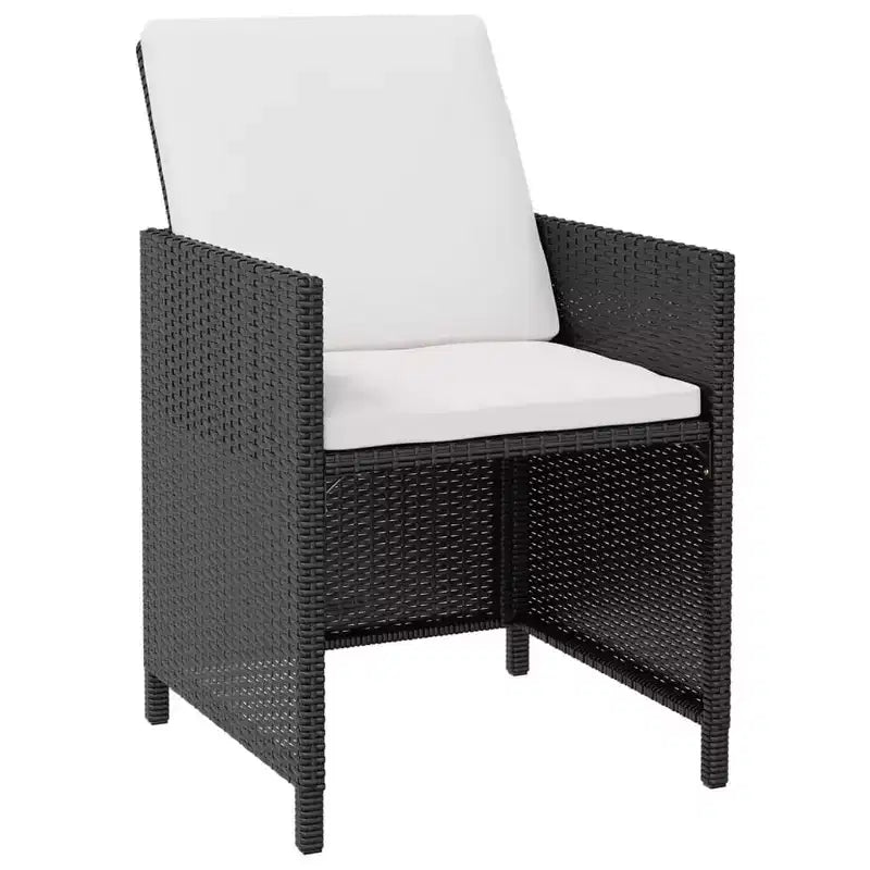 vidaXL Salon de Jardin Ensemble Table et Chaises Extérieur en Résine Tressée et Bois d'Acacia