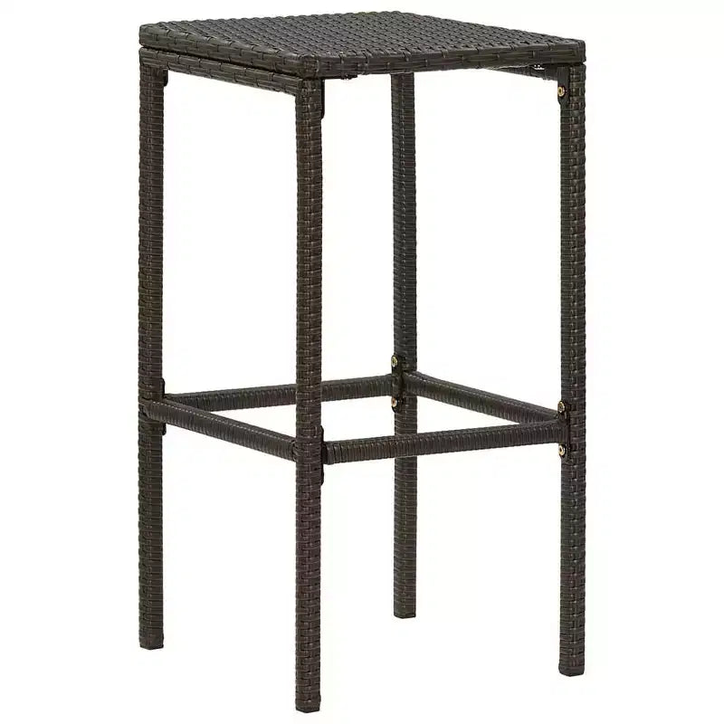 vidaXL Ensemble de bar de patio Table de bar et tabourets Ensemble de mobilier de patio avec coussins