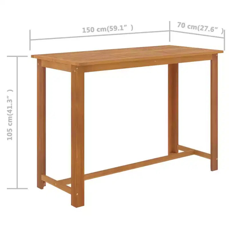vidaXL Ensemble de bar de patio Table de bar et tabourets Ensemble de mobilier de patio avec coussins