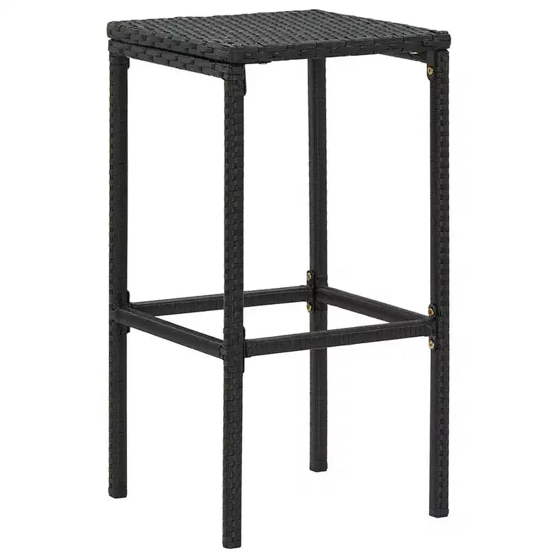 vidaXL Ensemble de bar de patio Table de bar et tabourets Ensemble de mobilier de patio avec coussins