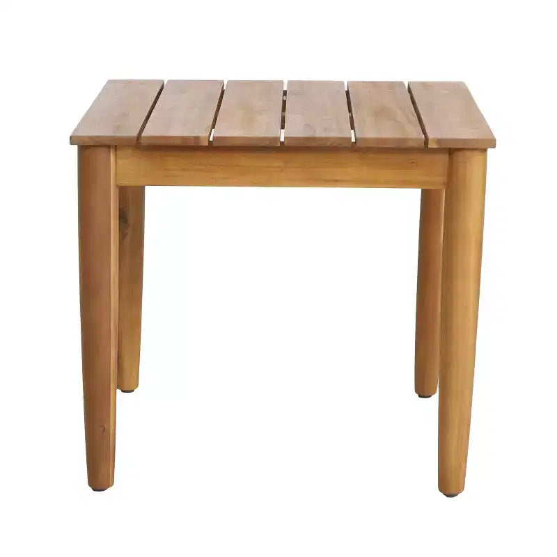 Christopher Knight Home Amelie – Ensemble de 2 chaises longues de patio en bois d'acacia et rotin avec coussin et table à lattes