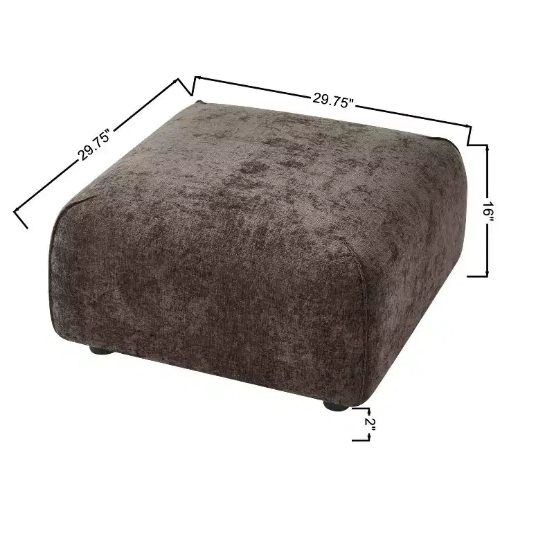 Upholstered Accent Chair with Ottoman Set Lazy Single Sofa Lounge Chair Soft Padded Leisure Chair - ModernLuxe