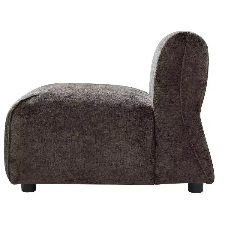 Upholstered Accent Chair with Ottoman Set Lazy Single Sofa Lounge Chair Soft Padded Leisure Chair - ModernLuxe