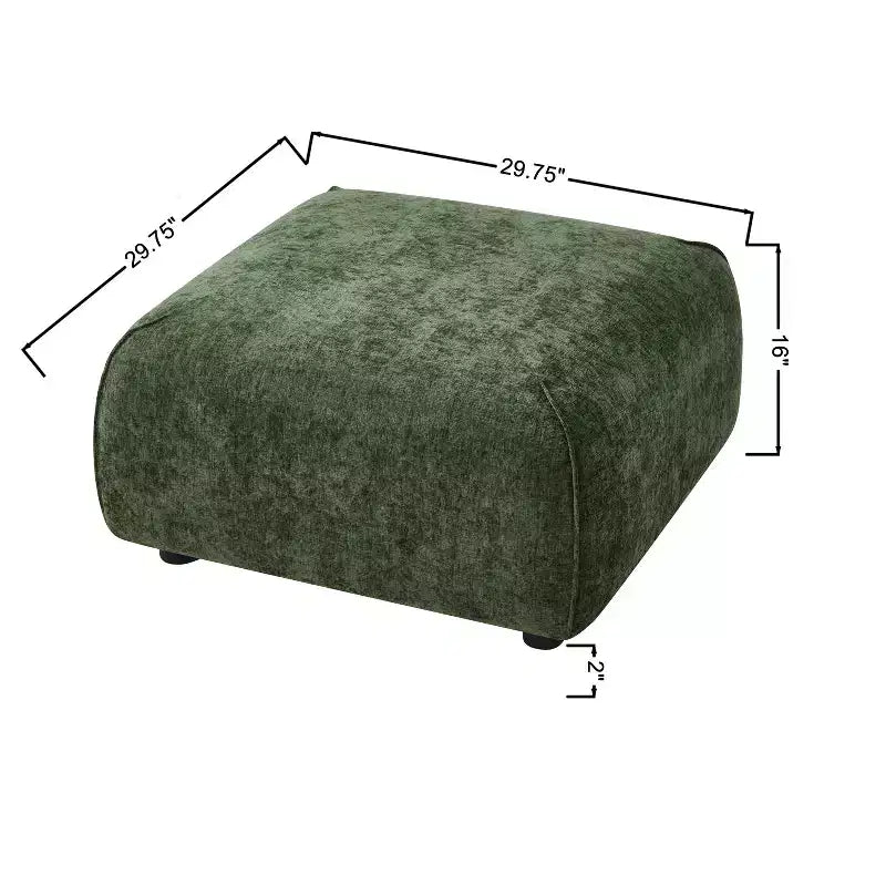 Upholstered Accent Chair with Ottoman Set Lazy Single Sofa Lounge Chair Soft Padded Leisure Chair - ModernLuxe