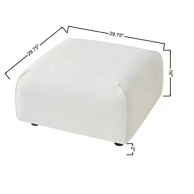 Upholstered Accent Chair with Ottoman Set Lazy Single Sofa Lounge Chair Soft Padded Leisure Chair - ModernLuxe