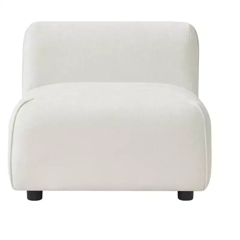 Upholstered Accent Chair with Ottoman Set Lazy Single Sofa Lounge Chair Soft Padded Leisure Chair - ModernLuxe
