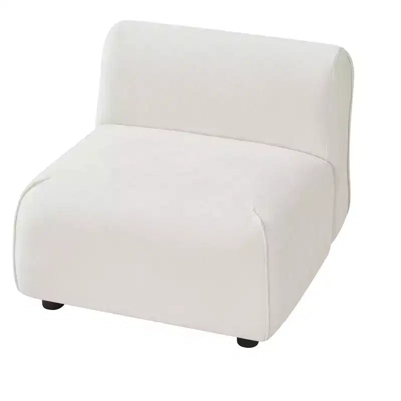 Upholstered Accent Chair with Ottoman Set Lazy Single Sofa Lounge Chair Soft Padded Leisure Chair - ModernLuxe