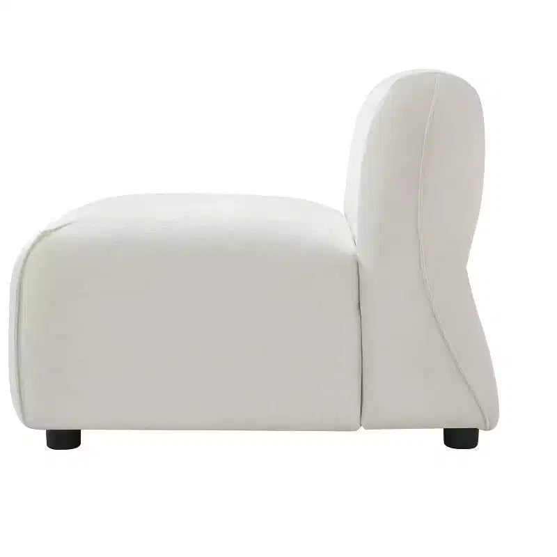 Upholstered Accent Chair with Ottoman Set Lazy Single Sofa Lounge Chair Soft Padded Leisure Chair - ModernLuxe