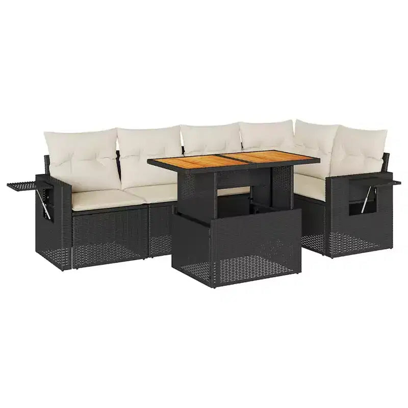 vidaXL Modular Outdoor Sofa Set with Cushions