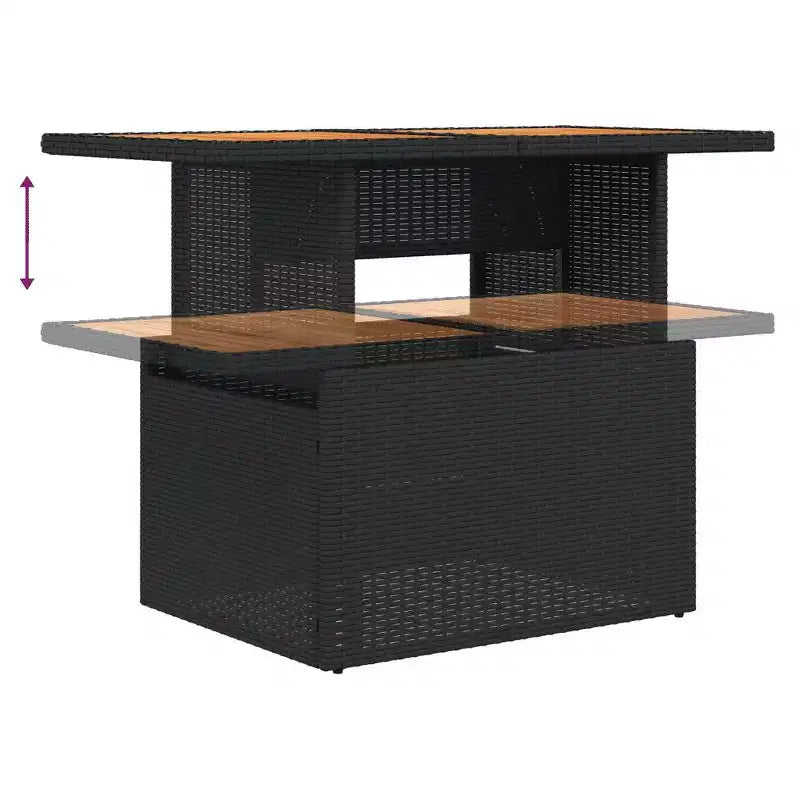vidaXL Salon de jardin modulable avec coussins