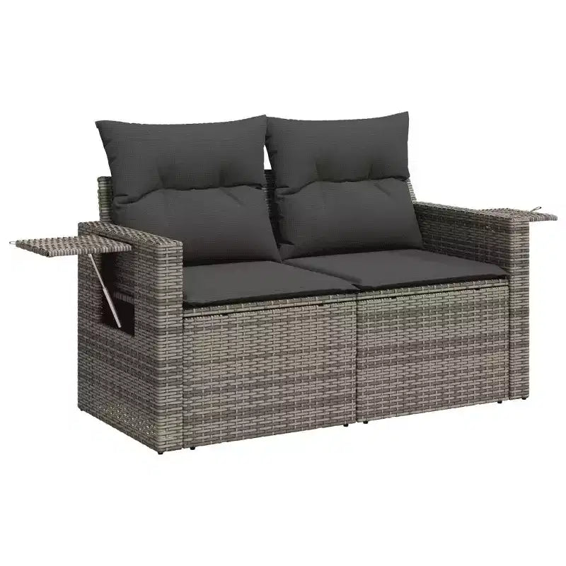 vidaXL Salon de jardin modulable avec coussins