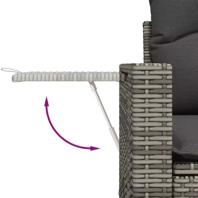 vidaXL Salon de jardin modulable avec coussins