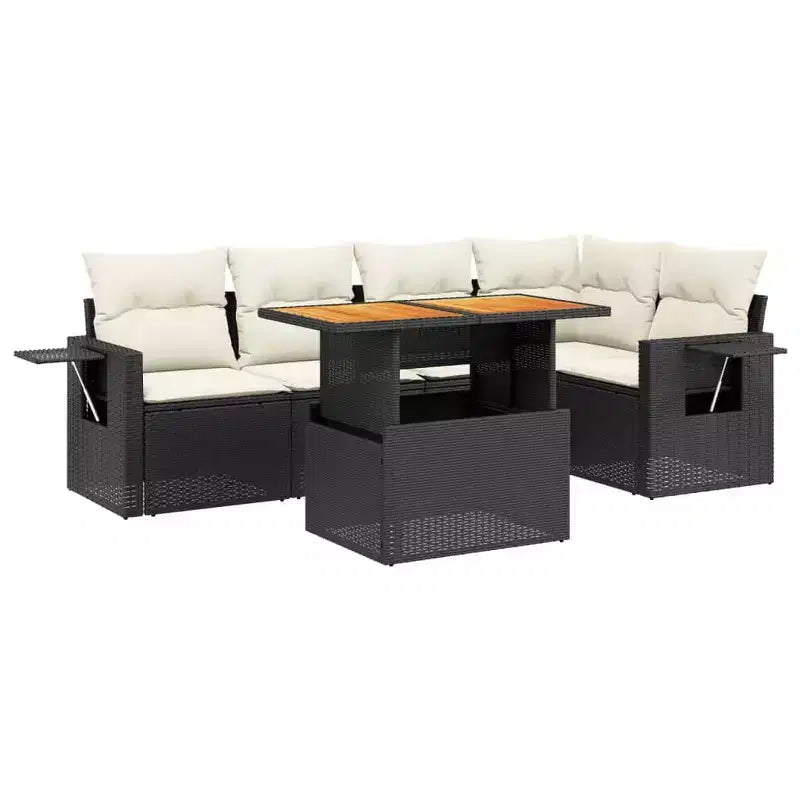 vidaXL Salon de jardin modulable avec coussins